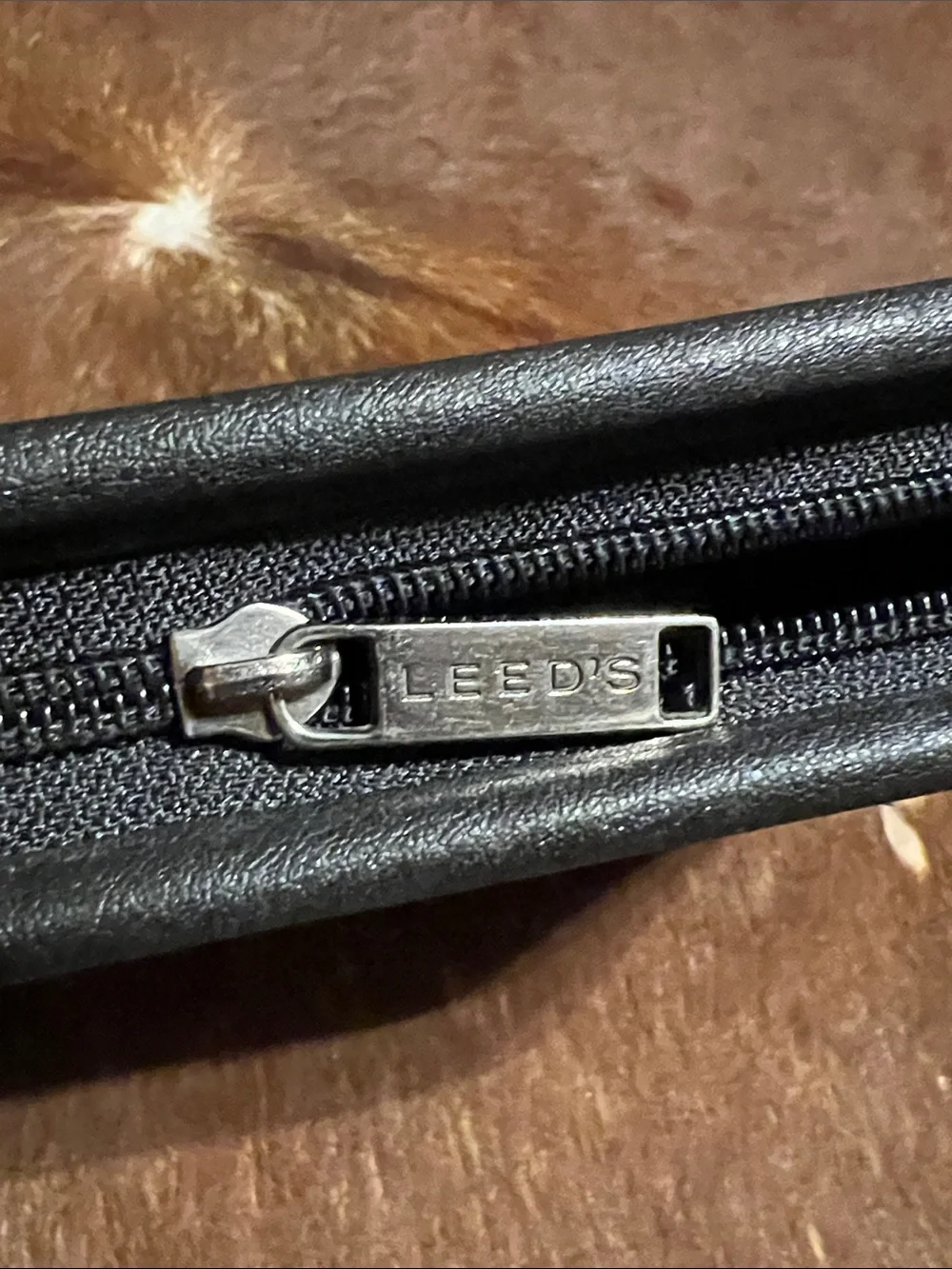 Boston Scientific Scimed Leeds Black Faux Leather Zip Around Organizer Portfolio